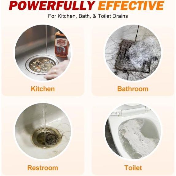 Clearing Blockage Descaling Deodorizing Pipeline Unclogging Agent 100 ml (Pack of 1)